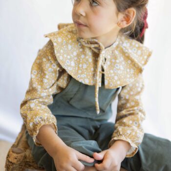 CAMISA LINA MOSTAZA